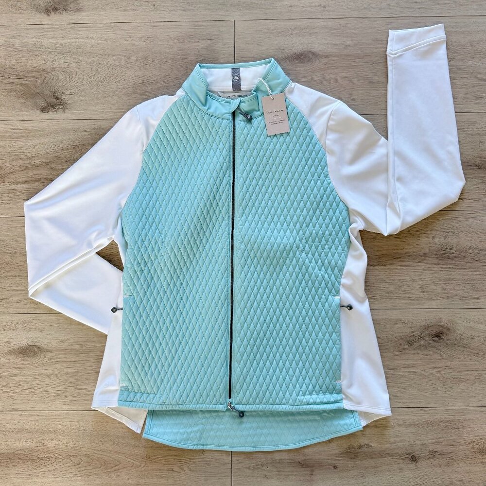 Peter Millar Women's Merge Mini Diamond Quilt Hybrid Golf Jacket XL